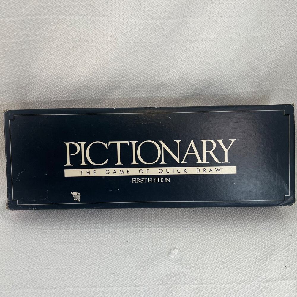 Pictionary First Edition Board Game Complete Vintage 1985 Quick Draw Family Game